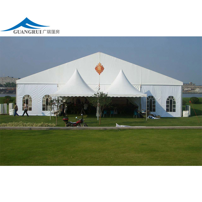 High Quality Aluminum Wedding Party Tent for Large White Church Event Clear Marquee with 500 Seats Table Chairs Trade Show Tents