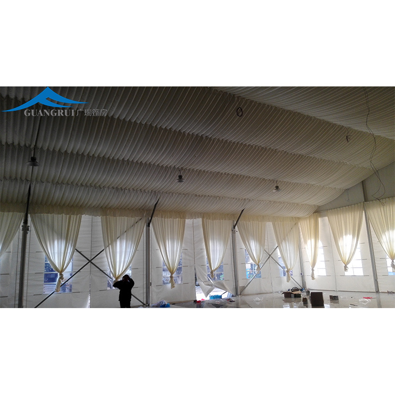 Transparent White Marquee Clear Large Wedding and Trade Show Tent with Heavy Floor for Outdoor Events and Parties