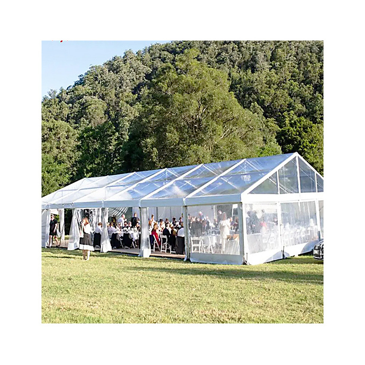 High Quality 9x15M with flooring Large Outdoor Transparent Clear Span Party Tent Marquee Tent For Wedding Party