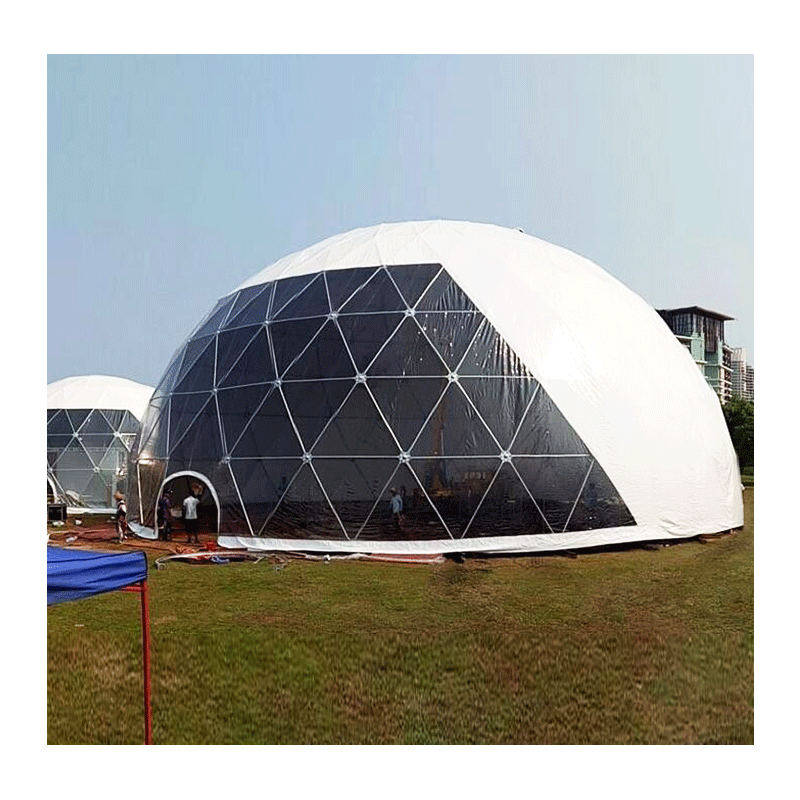 8M 10M Glass Glamping Dome House Luxury For Outdoor Hotels In Winter Tent