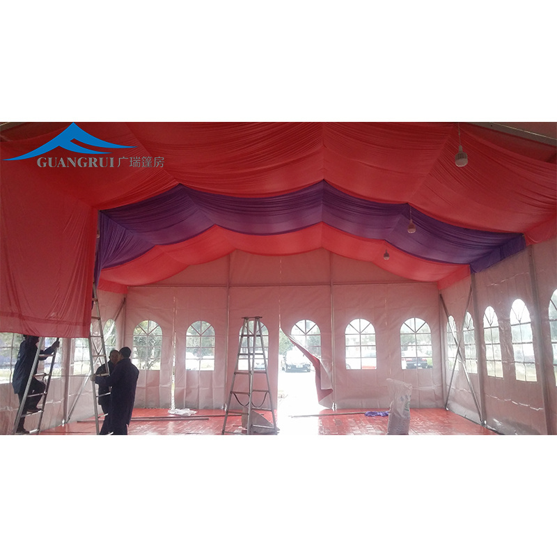 Transparent White Marquee Clear Large Wedding and Trade Show Tent with Heavy Floor for Outdoor Events and Parties