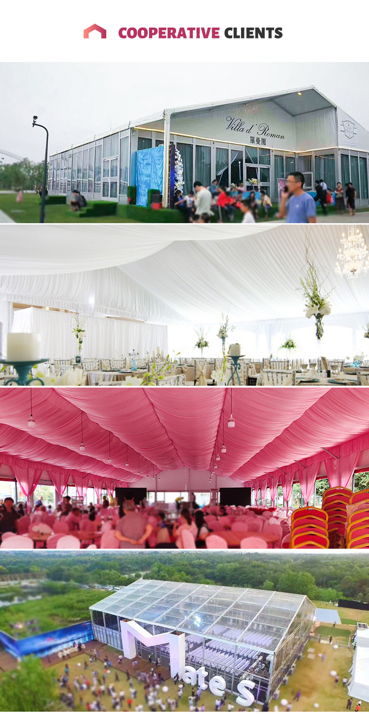 GUANGRUI 18*30 30*50 big white large outdoor wedding church marquee tent for  300 500people events party