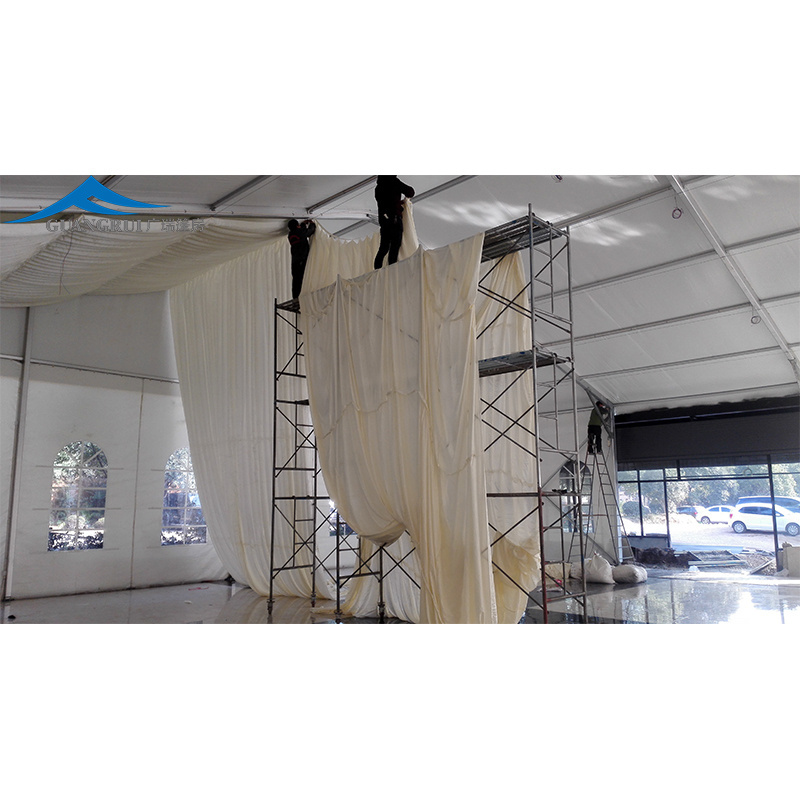 Transparent White Marquee Clear Large Wedding & Trade Show Tent Heavy Canopy with Floor for Outdoor Events & Parties