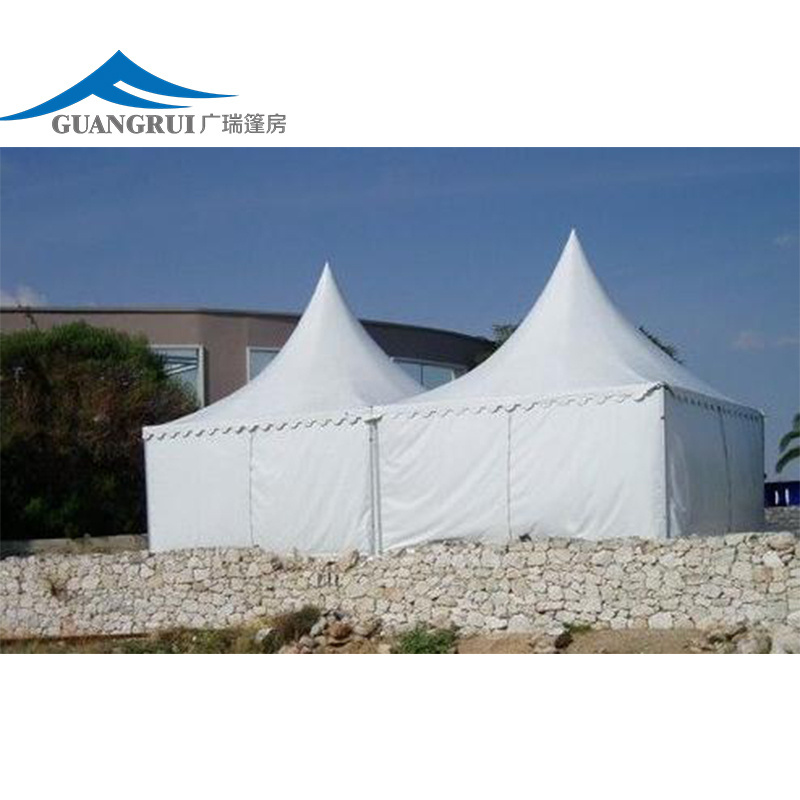 Luxury Outdoor Canvas  Gazebo Pagoda Tent 3X3 4X4 5X5 10X10 Waterproof Canopy Wind Resistance Features Party Marquees