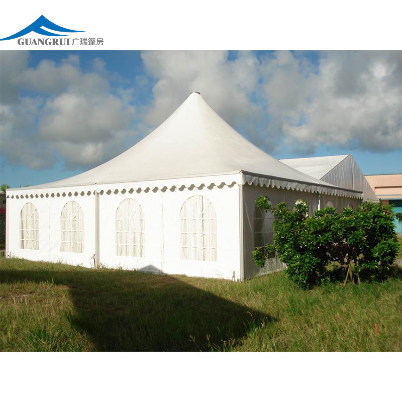 Aluminum Alloy PVC Wedding Tent 10x10 and 5x5 Pagoda Gazebo for Party Events Outdoor Trade Show Tents