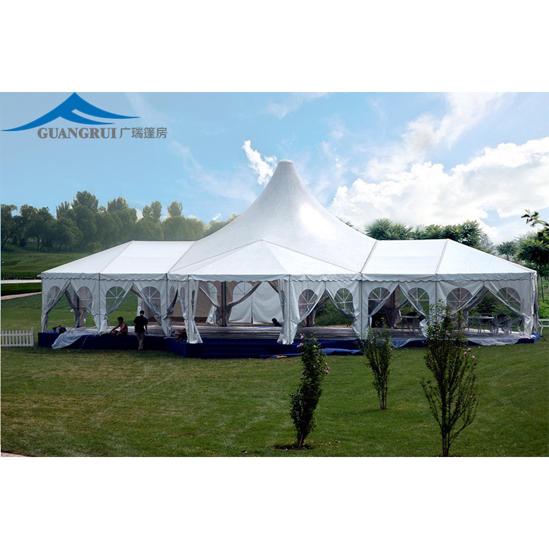 New Modern Large White Wedding Tent Fashionable Clear Glass Events Marquee for Outdoor Trade Shows and Parties