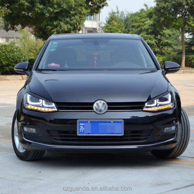 volkswagen auto spare parts head lights left & right light kit for vw golf mk7