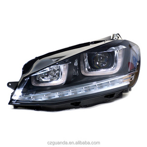 volkswagen auto spare parts head lights left & right light kit for vw golf mk7