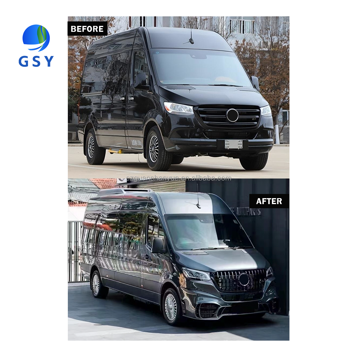 RELY AUTO 2023 Luxury car exterior body kit auto body system for Van MPV For Mercedes Benz Sprinter W906 W907