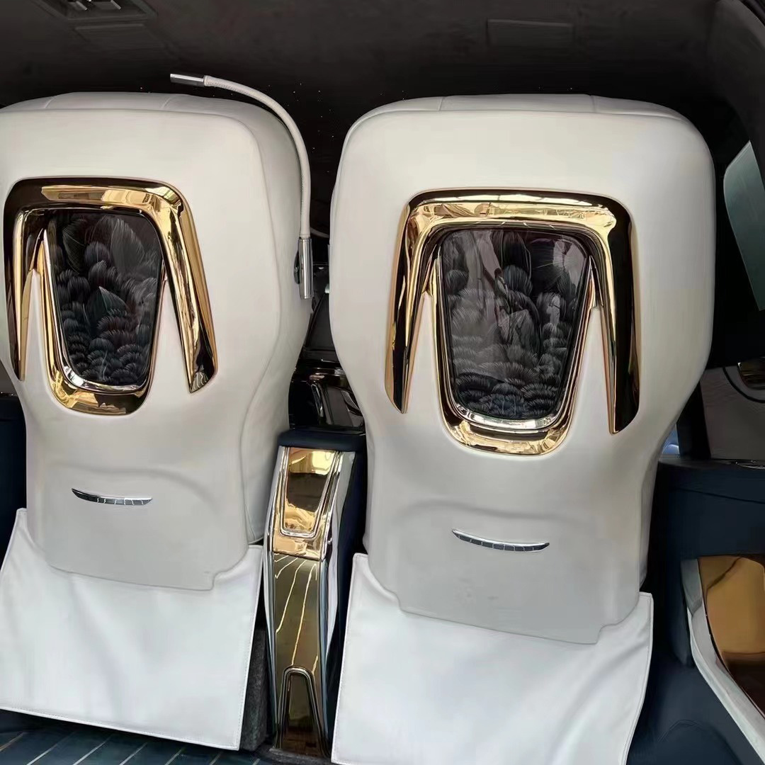 White swan style Alphard complete interior upgrade Mona Lisa seats full partitions for Alphard mpv van