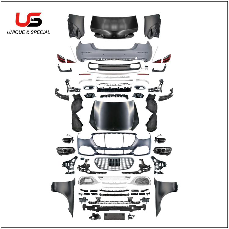 Car accessories W221 upgrade W223 body kits for Mercedes benz S class W221 2006-2013 facelift to 2021 W223   Maybach model