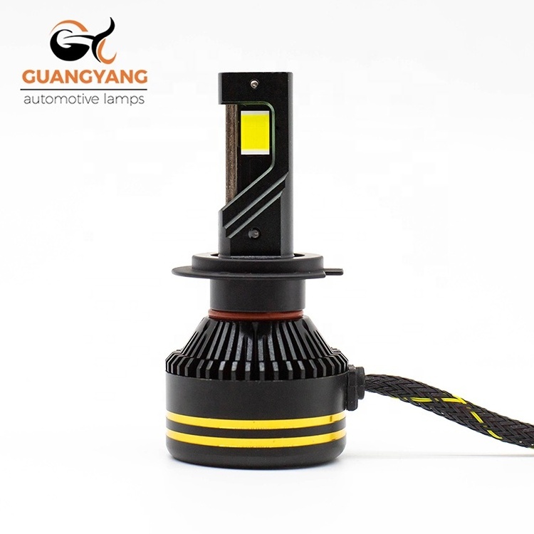 High Power Car Headlight Lamp R20 LED H1 H3 H7 H11 9005 80w 8000LM 5585 Clips Double Copper Tube