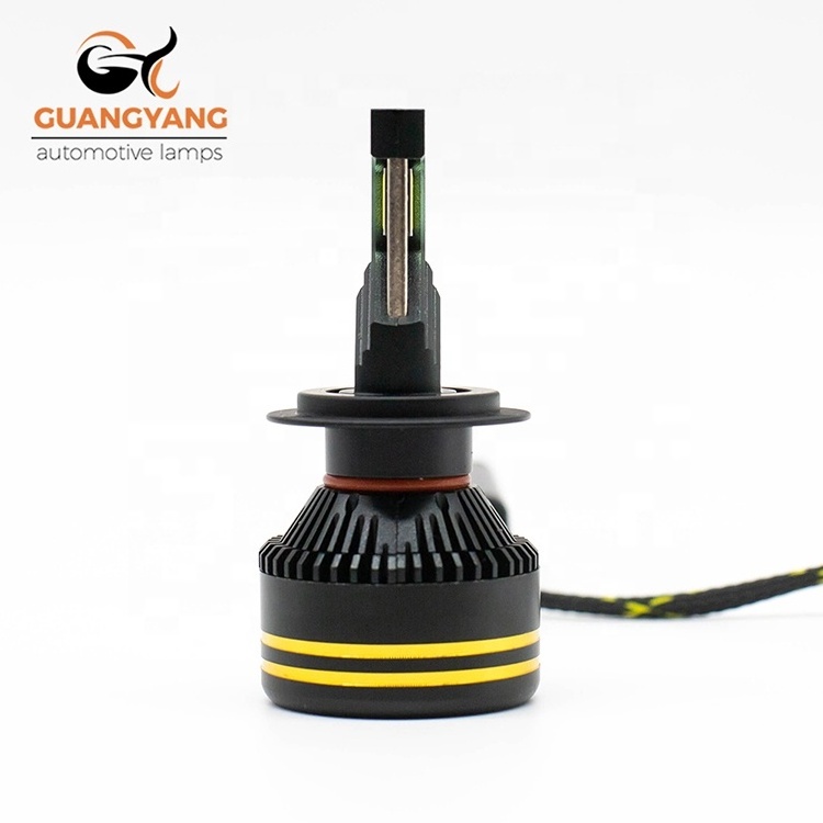 High Power Car Headlight Lamp R20 LED H1 H3 H7 H11 9005 80w 8000LM 5585 Clips Double Copper Tube