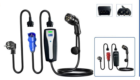 Level 2 7kw 11kw 22kw 16A 32A Type 2 Portable AC EV Car Charger Station Type 2 With Optional Plugs for Hyundai Tesla EV