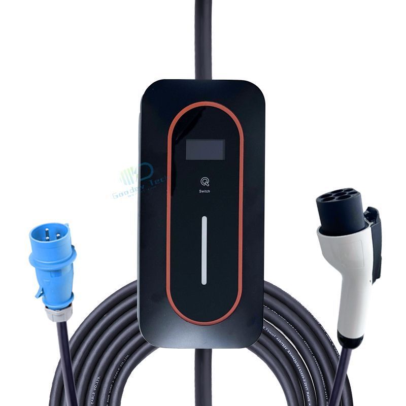 OEM ODM Portable AC 3.5kw 7kw 16A 32A EV Car  Electric Vehicle EV Charger Charging Station