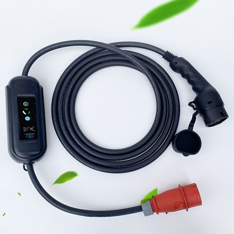 Type B 6ma DC 430V 3P 6A 10A 13A 16A 11KW EV Electric Car Charger Cable For Home