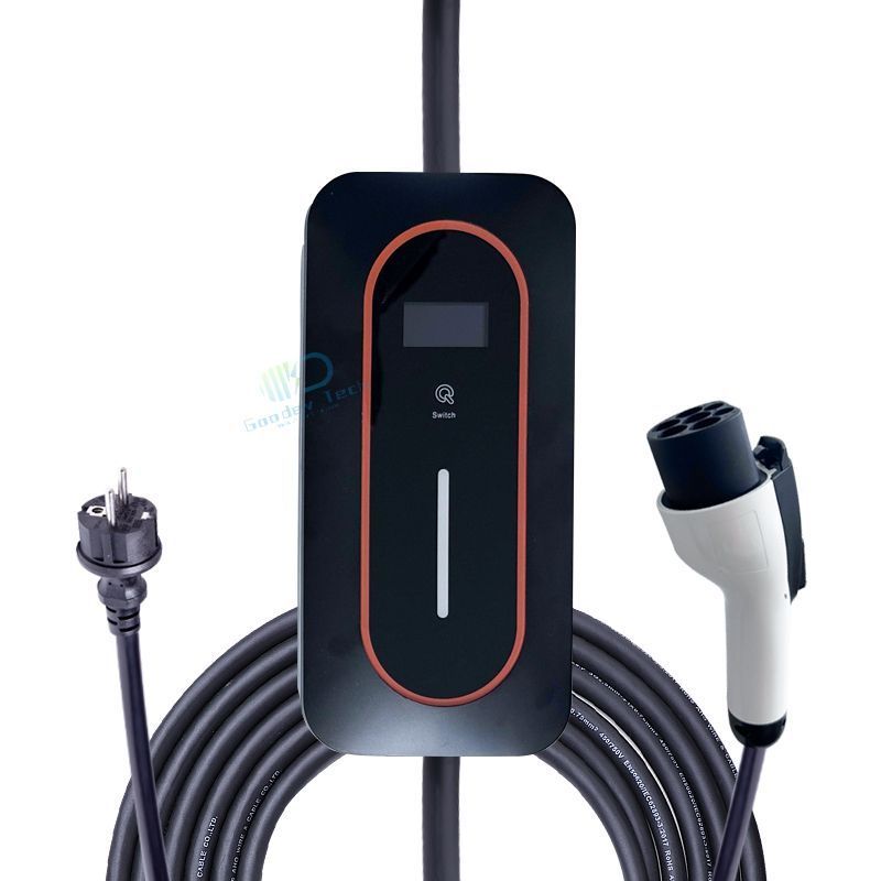 Accept OEM ODM 3.5kw 7kw Portable Home Electric Car Charger EV Mobile Charging Station 5 6 7 10 Meter