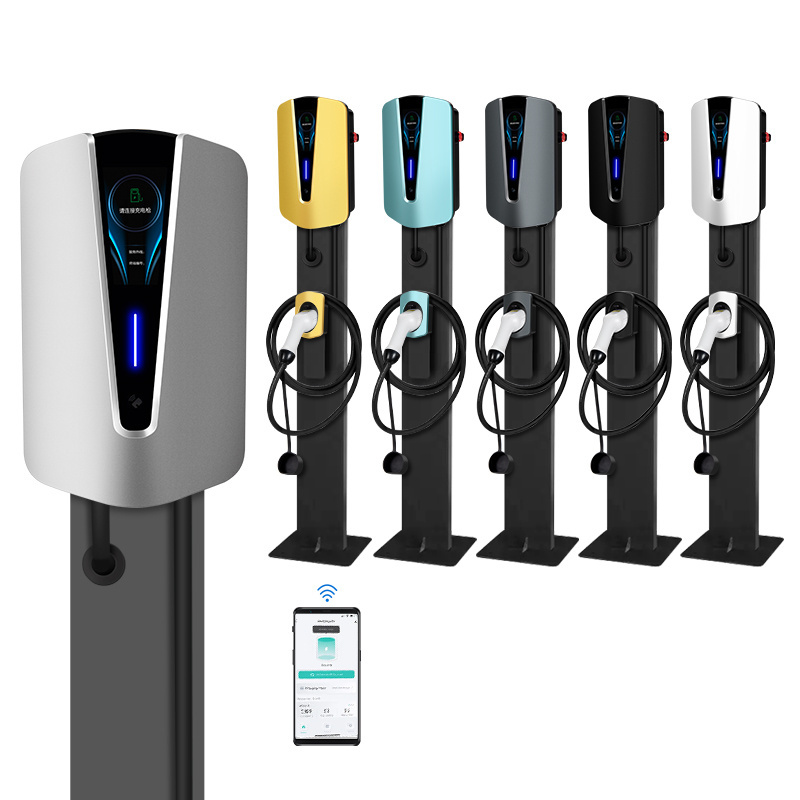 22KW 11KW WIFI Rfid Electric Car AC Charging Station Charger Home Electric Car With Payment