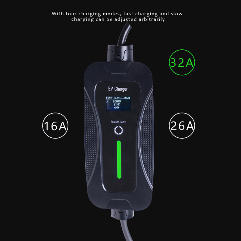 Level 2 32A 7.4KW 250V AC GB/T Portable EV Charger For Chinese Car Charging