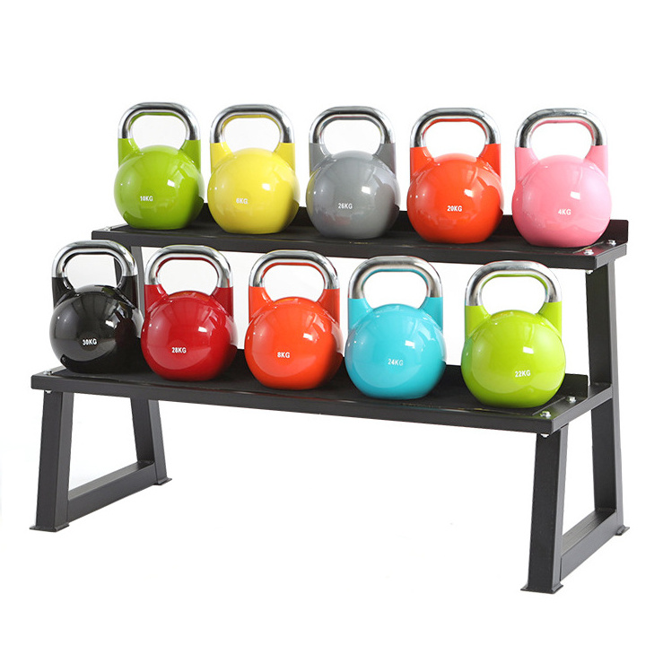 Gym Strength Training Kettlebell 4KG to 30KG Weightlifting Fitness Colored Cast Iron Competition Kettle Bell