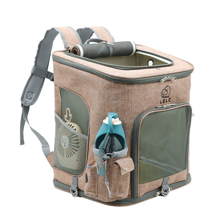 New design hot sale oxford cloth dog bag portable cat bag folding pet carrier backpack