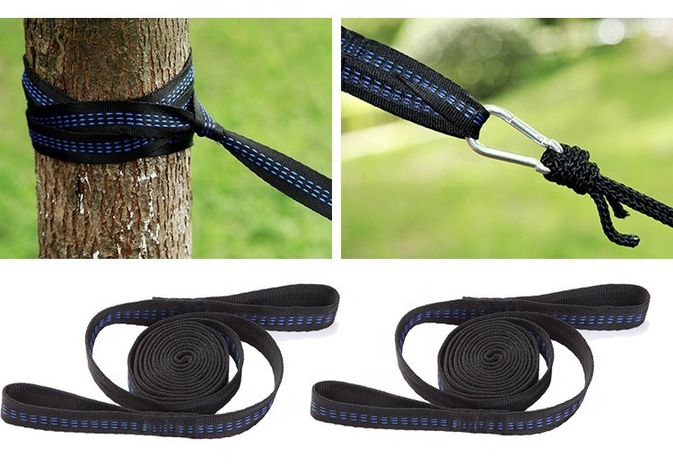 Professional Hammock Straps 2m 3m 18 Loops Outdoor Camping Tree Straps No Stretch Suspension System Kit