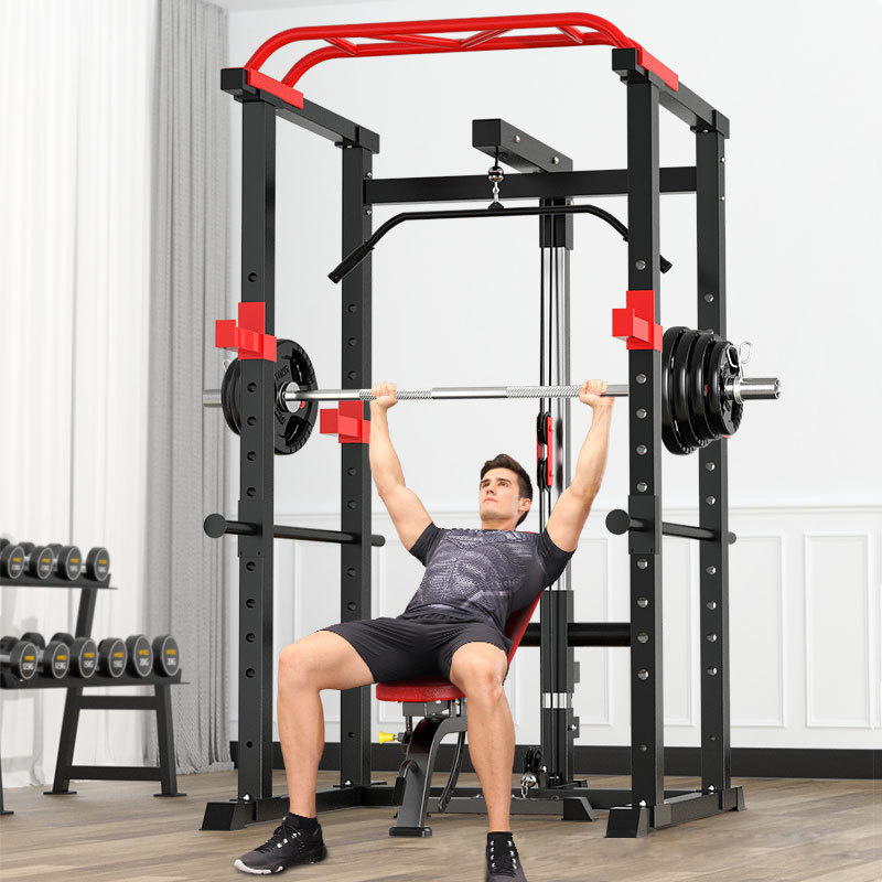 Indoor Gym Comprehensive Training All-in-one Full Cage Multi Functional Force Rack Smith Machine