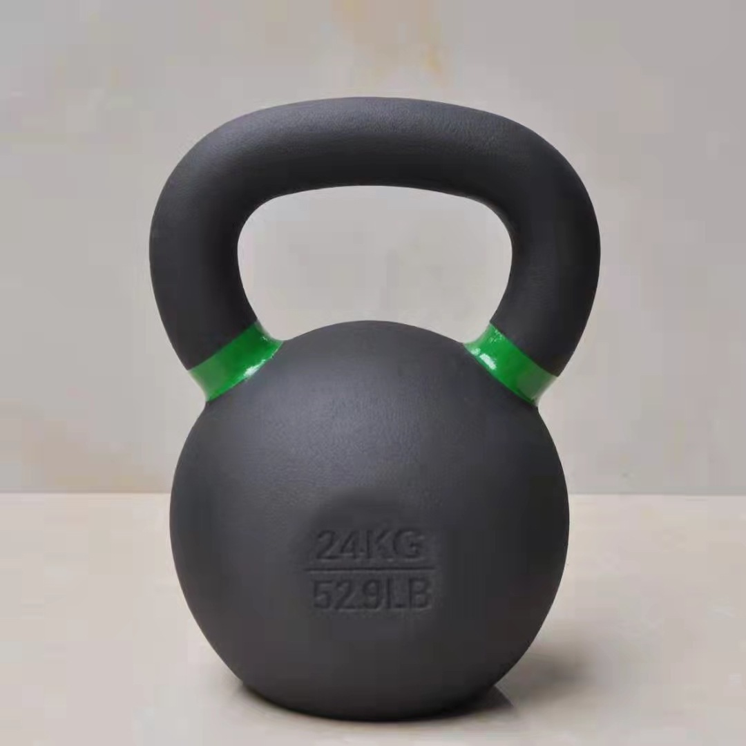 High Quality HOT selling 5-50lb Vinyl Coated Cast Iron Adjustable Kettlebell Indoor Exercise Fitness Competition Kettlebell