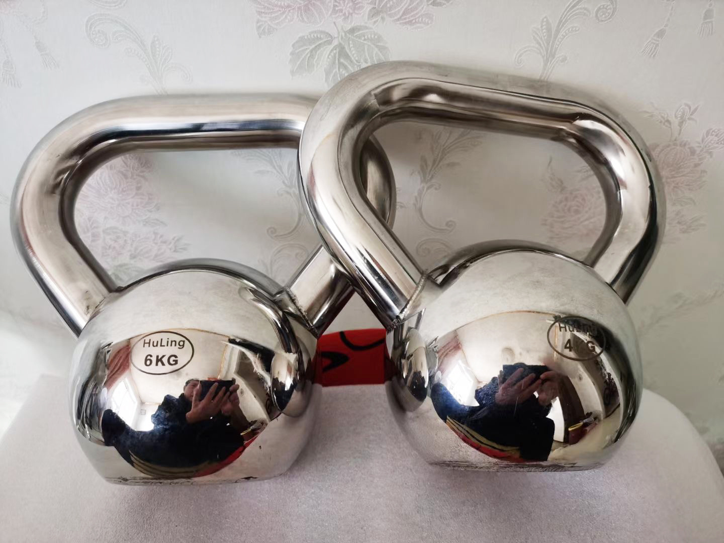 2023 New Design Logo Home Fitness Stainless Steel Kettlebell 4KG 8KG 12KG 16KG 24KG Competition Weight Kettlebells