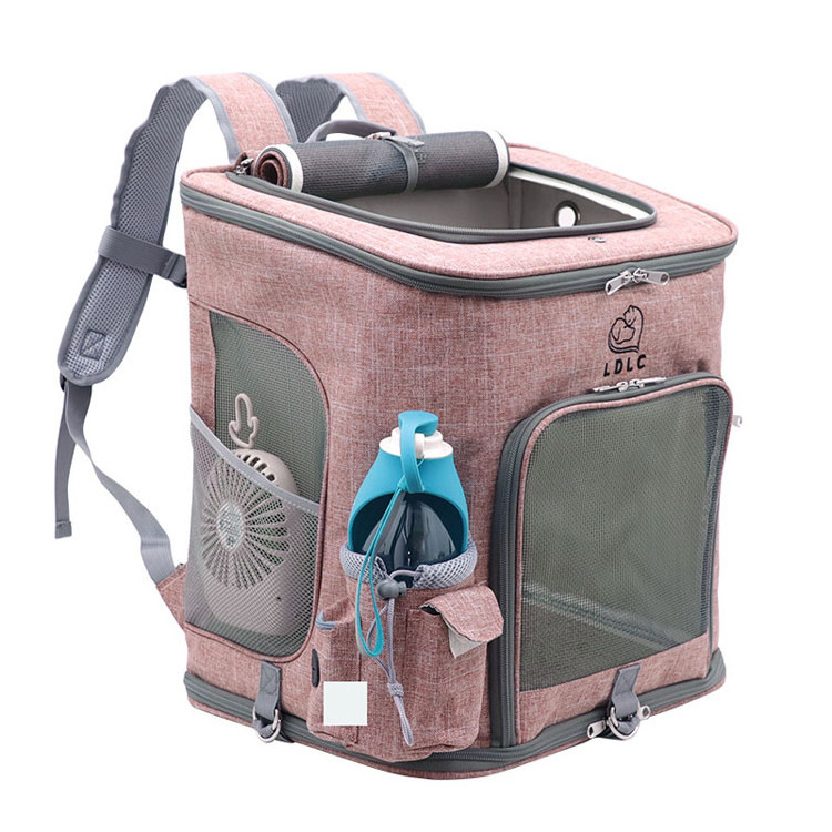 New design hot sale oxford cloth dog bag portable cat bag folding pet carrier backpack