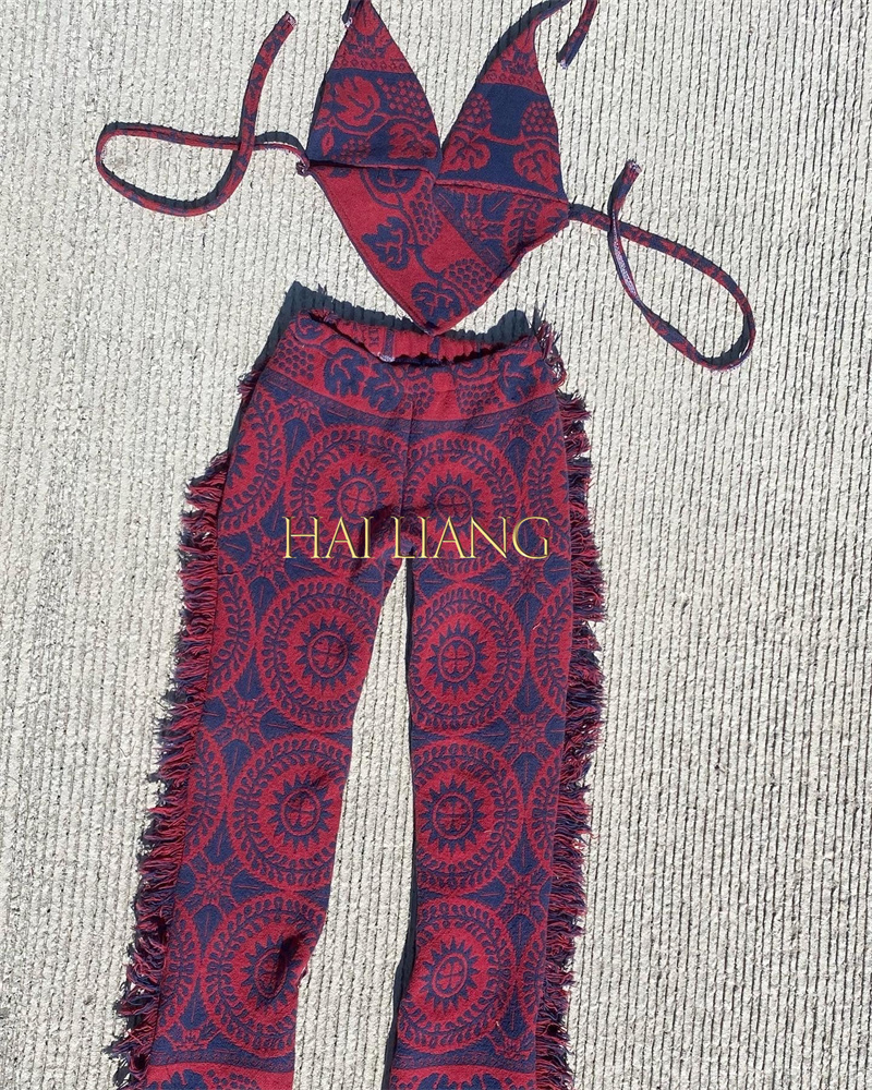 Bikini tapestry swimsuit mini thong bikini Dress skirt set 2 piece of shorts suits crochet bikini swimwear cargo pants suits