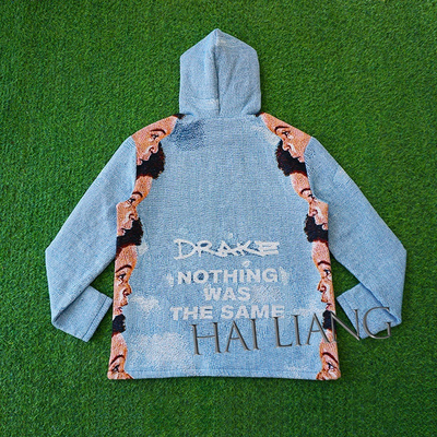 Custom Tapestry Hoodie Streetwear Clothing Portrait Hip Hop Rap 