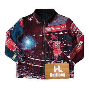 Custom Fashion Tapestry Jackets for men Cropped Full Zip Up Satin Anime Tapestri Jacket Coats Plus size Men's Clothing