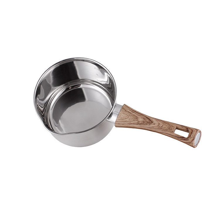 Capsuled Bottom Stainless Steel Cookware Sauce Pan Stainless Steel Milk Pan