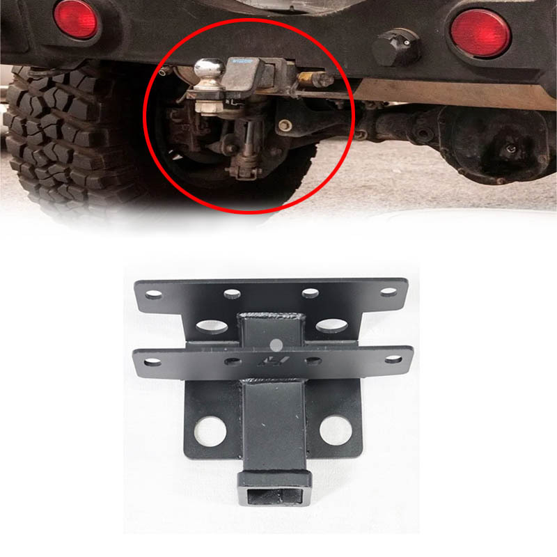 Heavy Duty Auto Tow Bars Black Steel Hitch Receiver Trailer Bar for jeep JKJL 2007-2021 towing hook