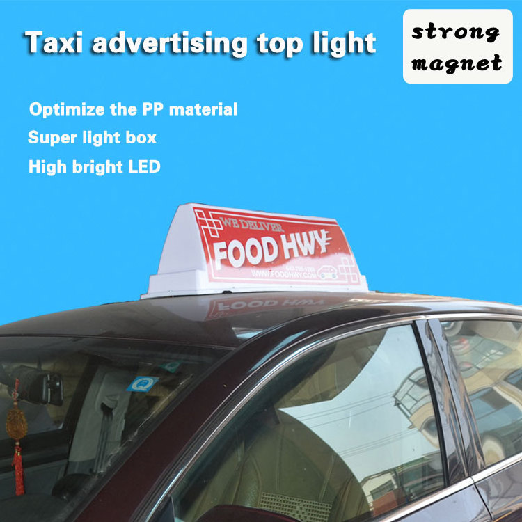 large taxi top advertising light box taxi roof advertising box LED lighting