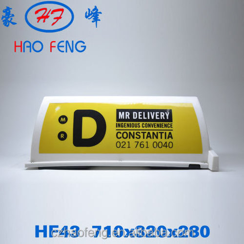 HF43 Universal car roof advertising usage led taxi top advertising