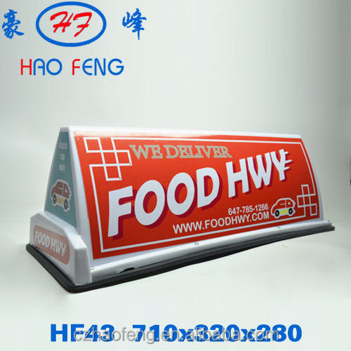 HF43 Universal car roof advertising usage led taxi top advertising