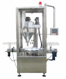 Automatic  chocolate syrup powder rotary powder filling machine and cocoa powder auger filling machine