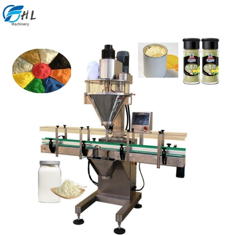 Automatic  chocolate syrup powder rotary powder filling machine and cocoa powder auger filling machine