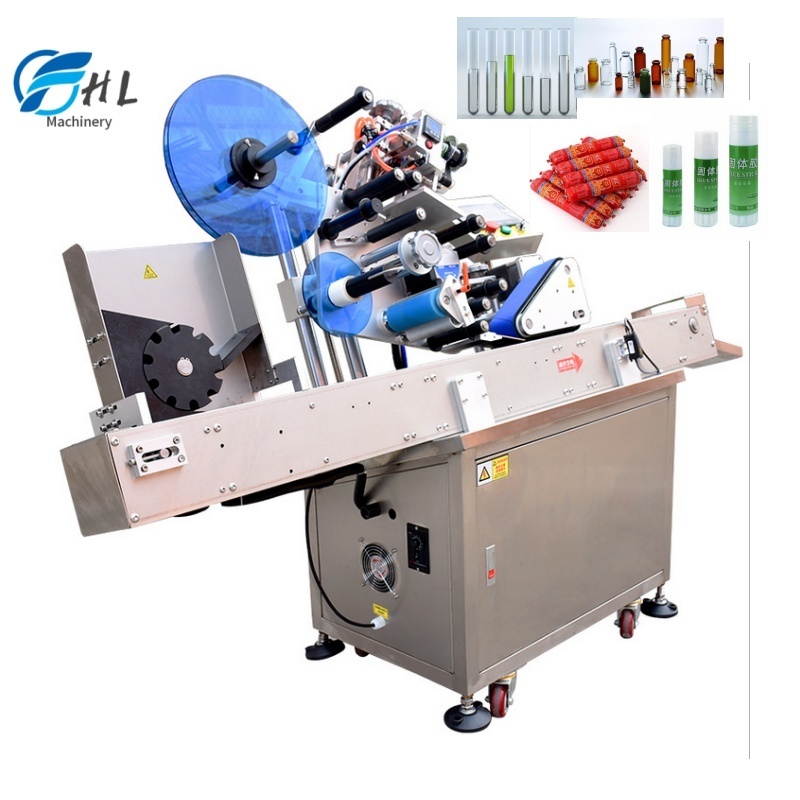 Automatic Syringe Ampoule Label Applicator Tube Labeling Machine For Paper Test Bottle Tube