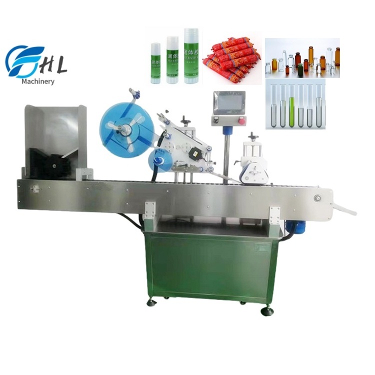 Automatic Syringe Ampoule Label Applicator Tube Labeling Machine For Paper Test Bottle Tube