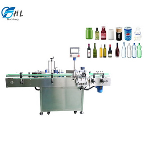 Automatic Round Bottle Labeling Machine Beer Glass Plastic Bottle Sticker Labeler Labeling Machine