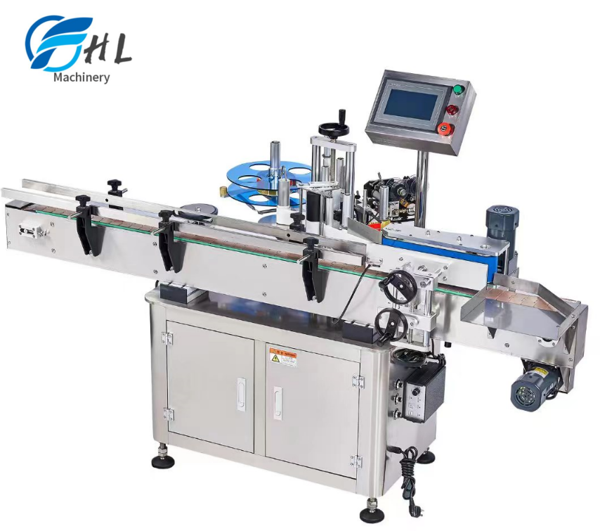 Automatic Round Bottle Labeling Machine Beer Glass Plastic Bottle Sticker Labeler Labeling Machine