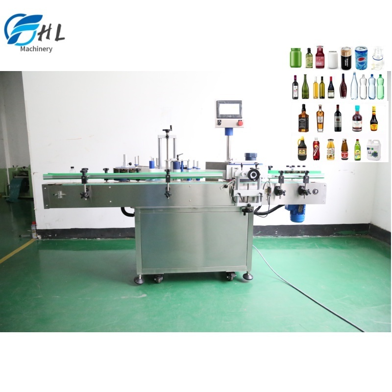 Automatic Round Bottle Labeling Machine Beer Glass Plastic Bottle Sticker Labeler Labeling Machine