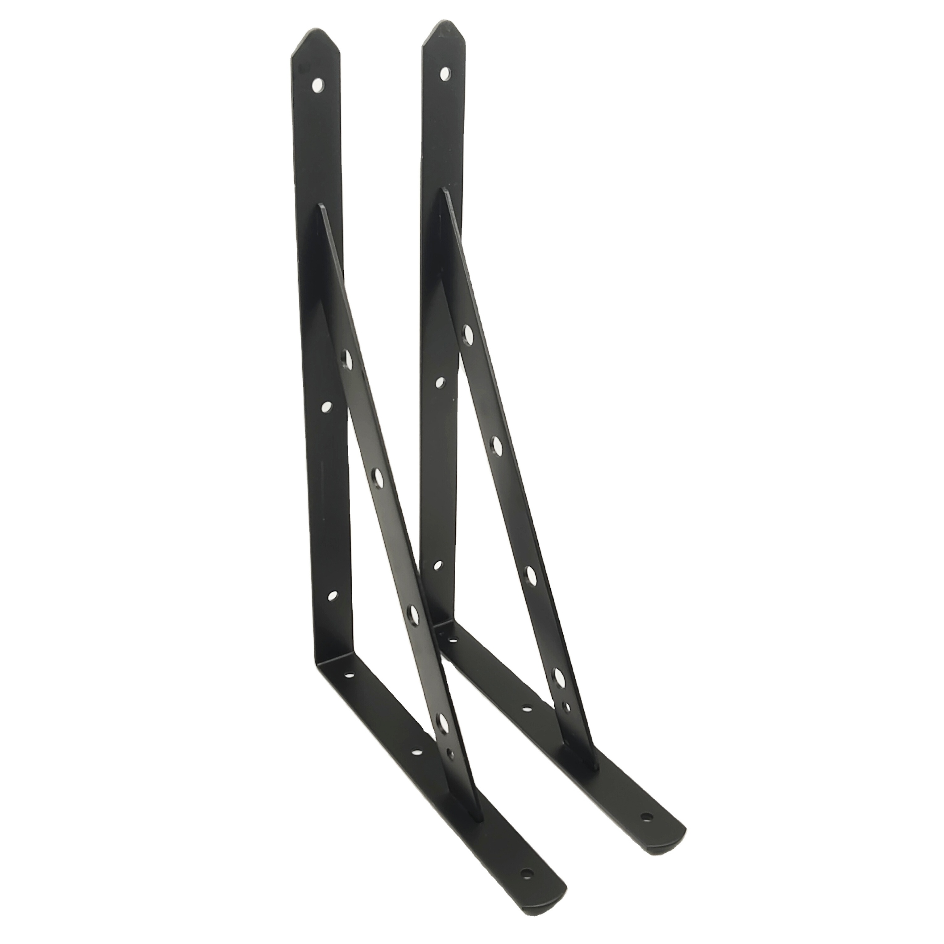 L-shelf Bracket Heavy Duty Diy Open Shelving Metal Scaffolding Black Wall Floating Shelf Bracket