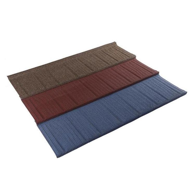 Rainbow Colorful Metal Tile Stone Color Coated Steel Roof Tile For Roofing Building