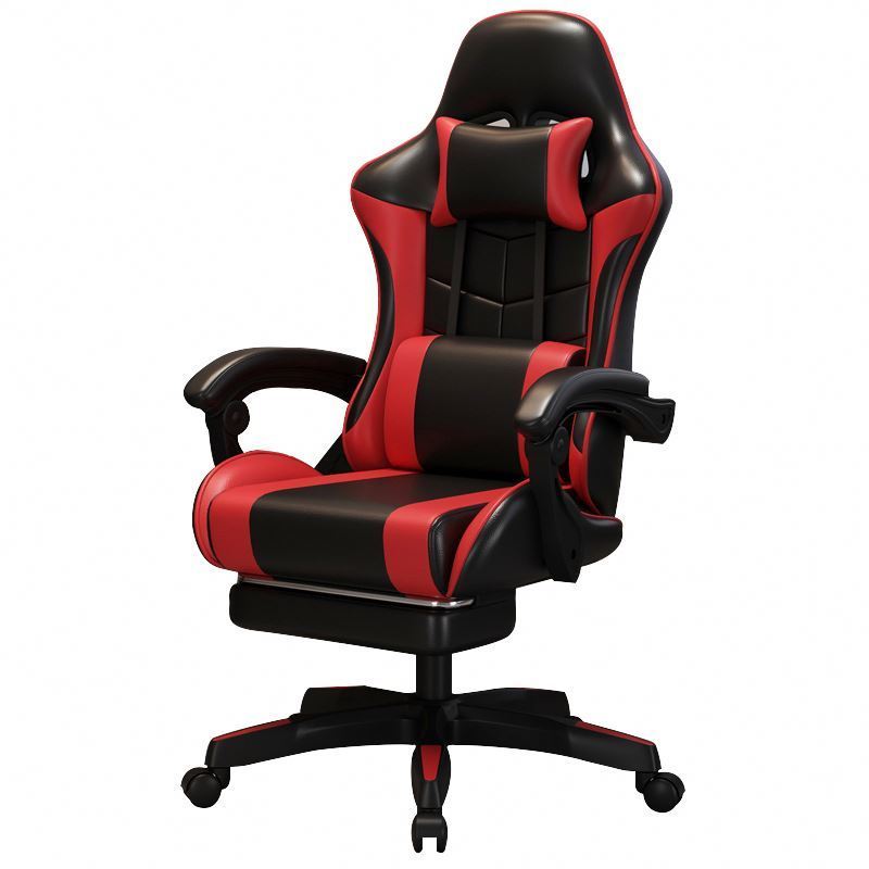 comfortable navy blue leather ergonomic PC com ter game chair massage silla gamer gaming chair with speaker