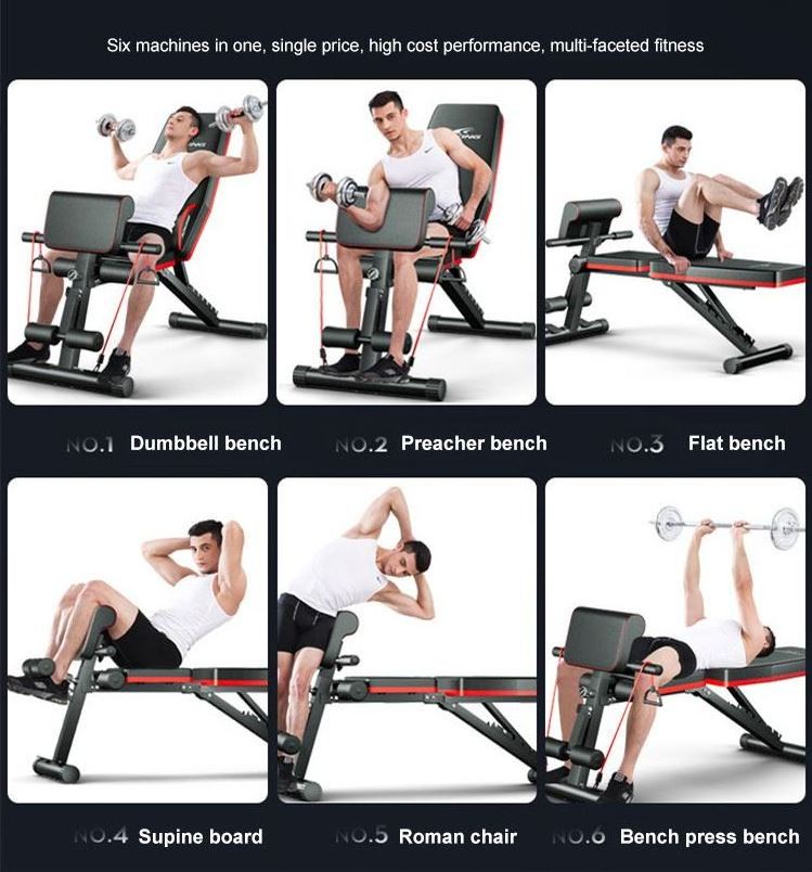 Adjustable Weight Bench Multi-Function Workout Bench For Home Gym Foldable Incline Decline Benches Workout