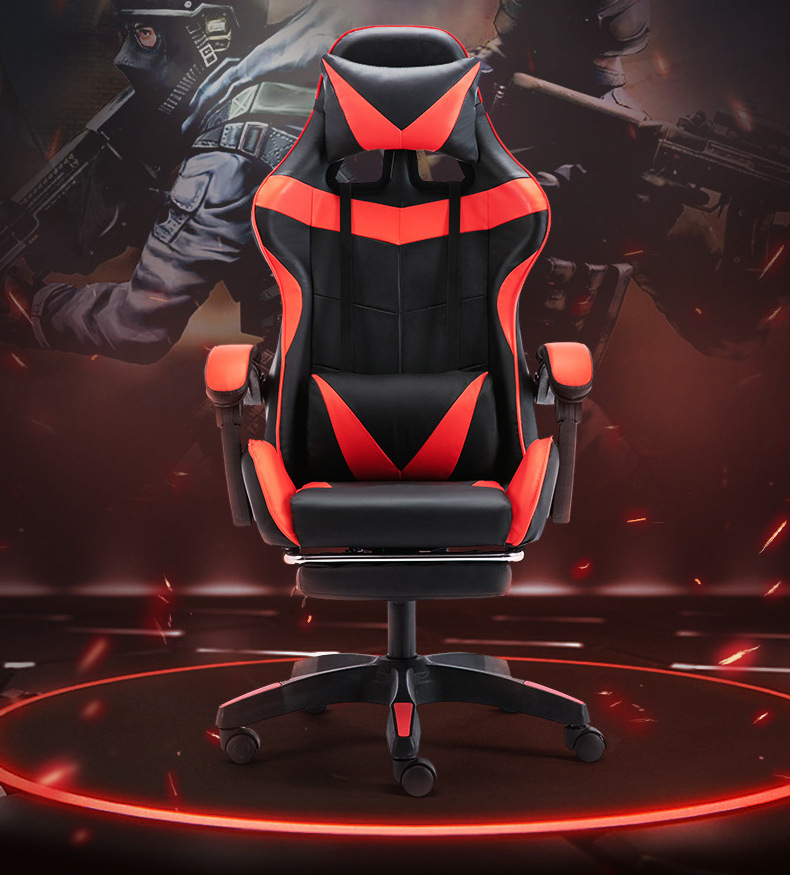 high quality racing style office chair massage hello Cat gaming chair Cheapest pc gamer pink gaming chair with ottoman for gir